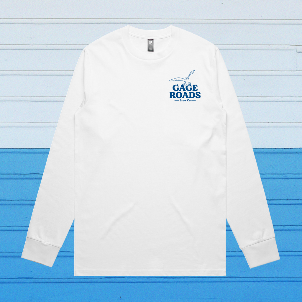 Gage Roads Hero Long Sleeve Tee - White