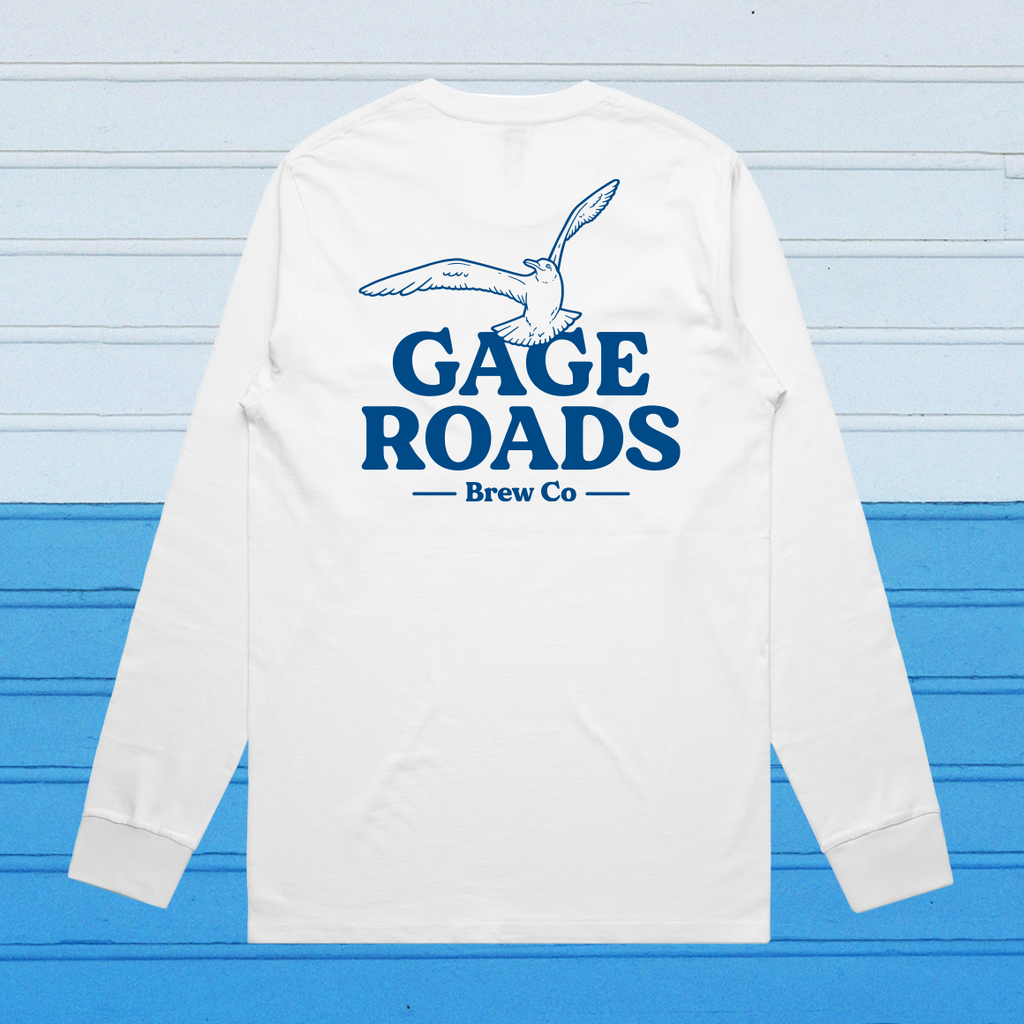 Gage Roads Hero Long Sleeve Tee - White