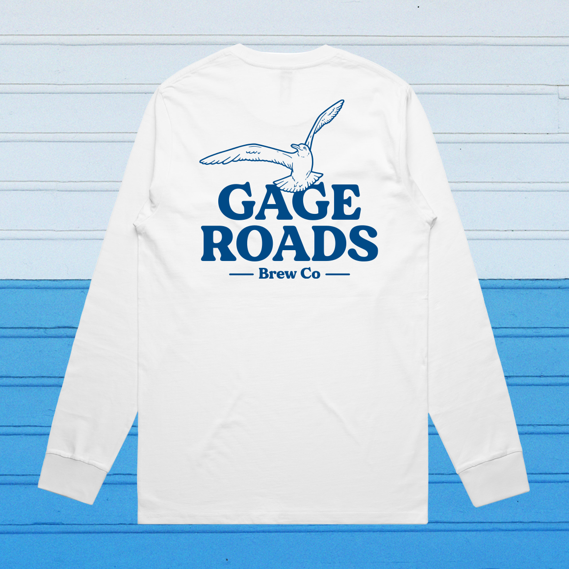Gage Roads Hero Long Sleeve Tee - White